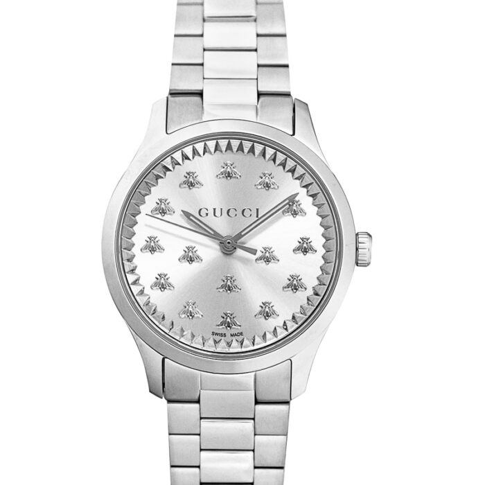 Gucci G-Timeless Silver Sunbrushed Bracelet Watch